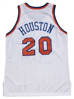 1996-97 Allan Houston Game Issued & Signed New York Knicks Home Jersey (JSA)